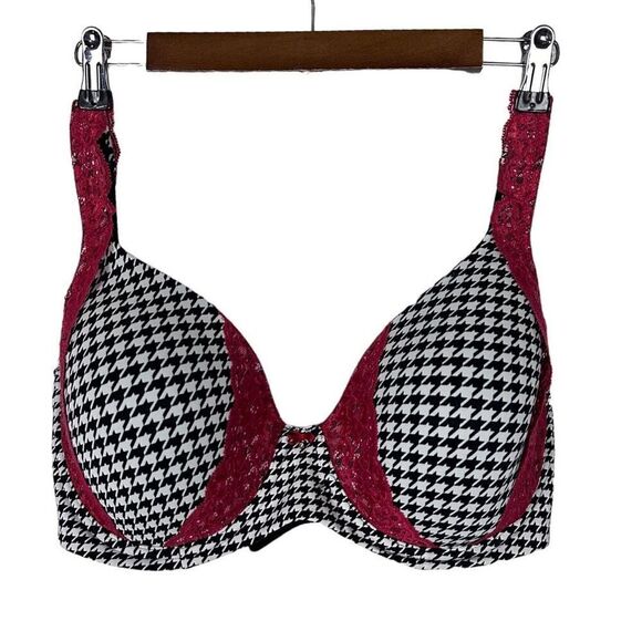 Soma Embracable Full Coverage Houndstooth Bra 38DDD Underwire - Picture 2 of 11